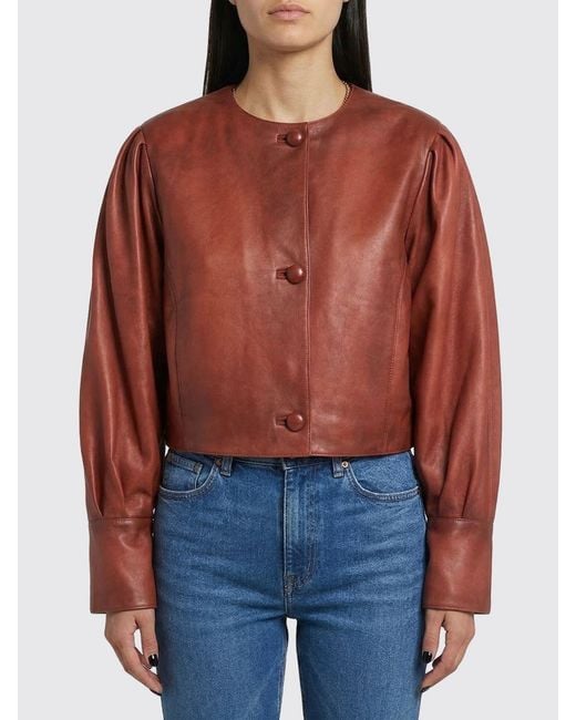 Chloé Red ChloÉ Nappa Leather Jacket