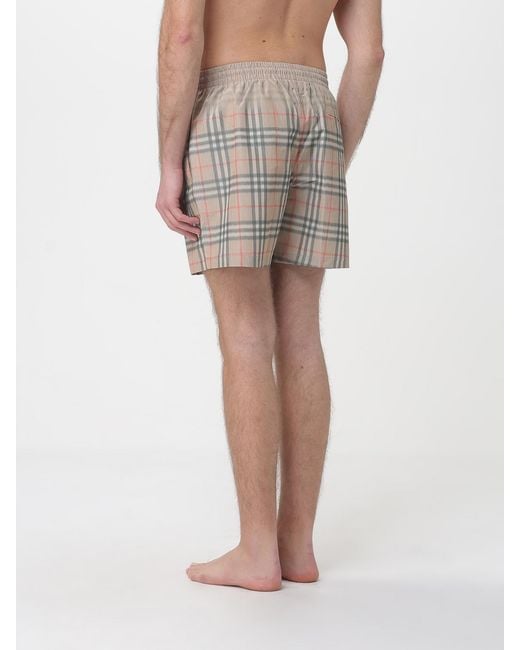 Burberry Natural Vintage Check Polyester Swimsuit for men