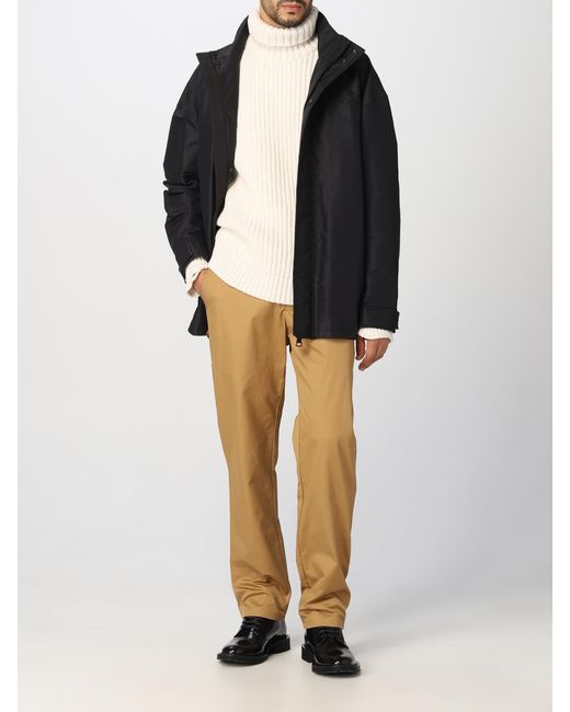 Burberry Natural Cargo Pants In Cotton for men
