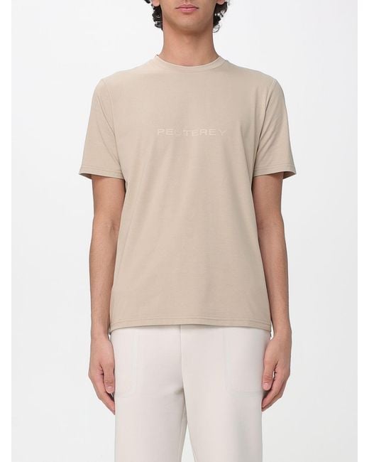 Peuterey Natural Cotton Blend T-Shirt With Logo for men