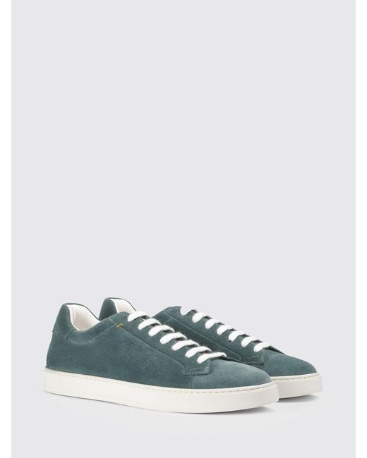 Doucal's Green Suede Sneakers for men