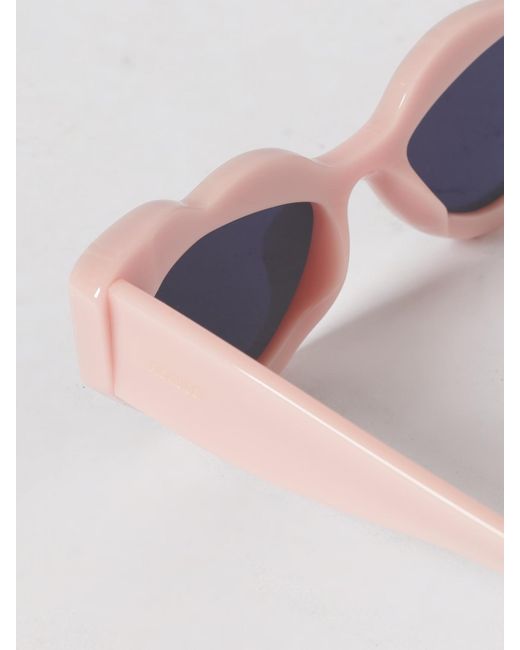 Fiorucci Pink Heart-Shaped Acetate Sunglasses