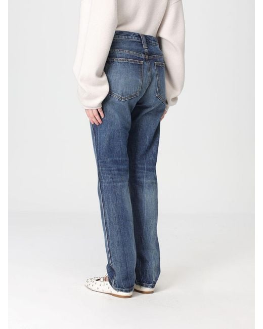 Khaite Blue Slim Fit Cotton Jeans