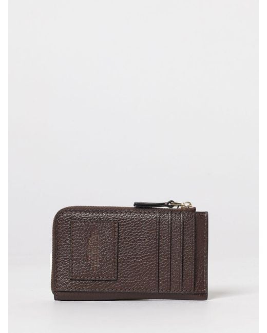 Marc Jacobs Brown The Top Zip Multi Grained Leather Wallet