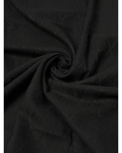 ARMANI EXCHANGE Black Scarf for men
