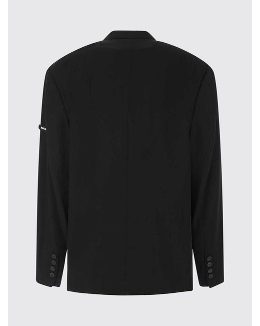 Balenciaga Black Single Breasted Viscose Blazer