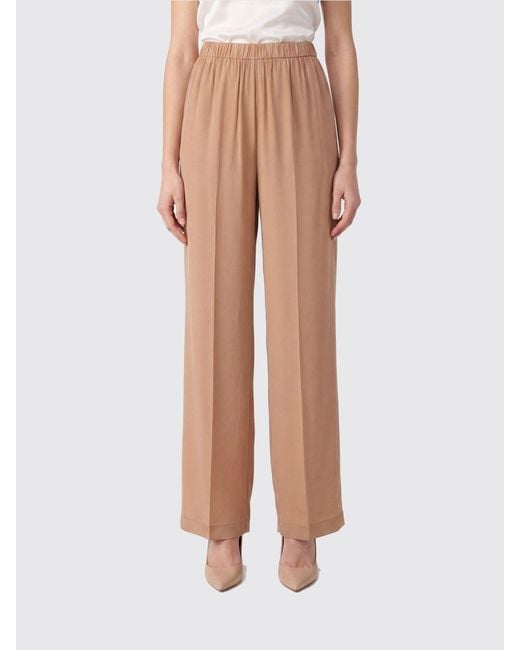 Semicouture Natural Silk Trousers