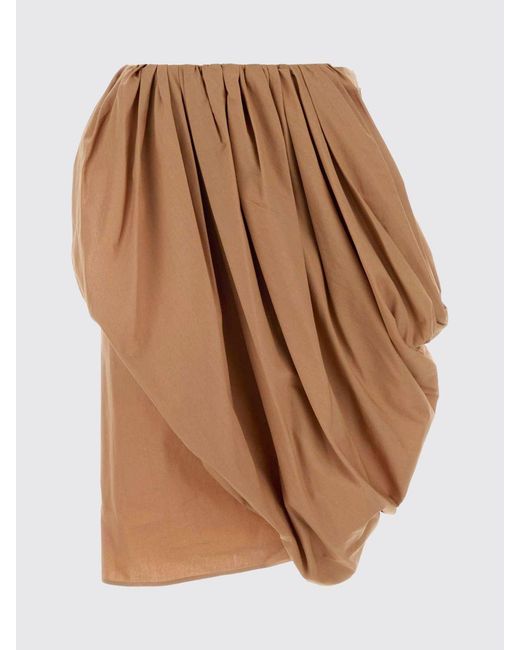 Chloé Red ChloÉ Draped Cotton Skirt