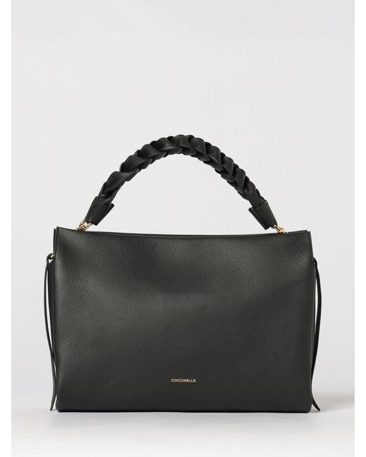 Coccinelle Black Boheme Grained Leather Bag