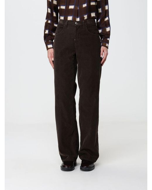Dondup Black High-Waisted Slim Fit Corduroy Trousers