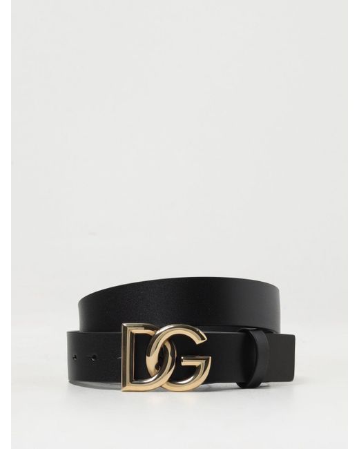 Cintura in pelle di Dolce & Gabbana in Black da Uomo
