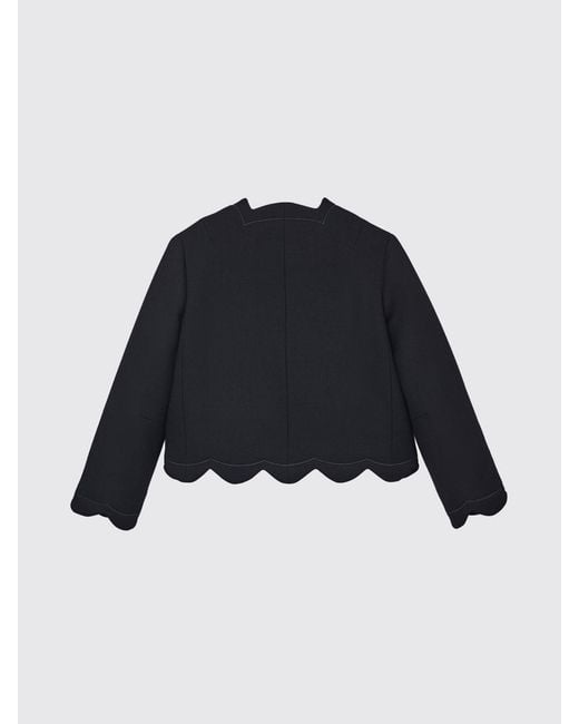 Marc Jacobs Blue Cropped Single-Breasted Jacket