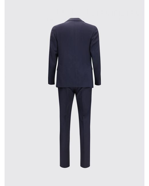 Lardini Blue Single-Breasted Virgin Wool Suit for men