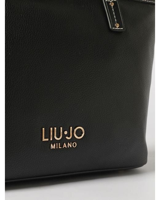 Liu Jo Black Grained Faux Leather Bag