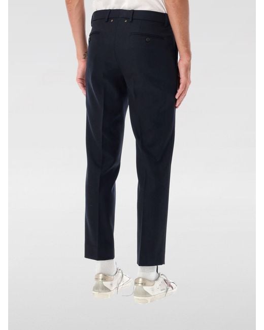 Golden Goose Deluxe Brand Blue Virgin Wool Blend Trousers for men