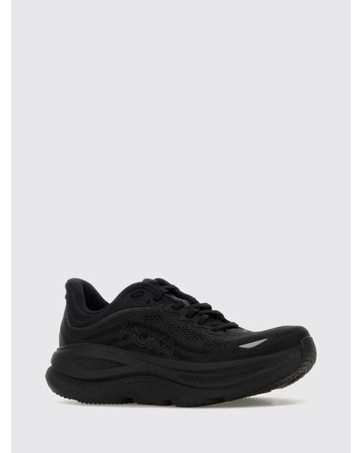 Hoka One One Black Bondi 9 Mesh Sneakers
