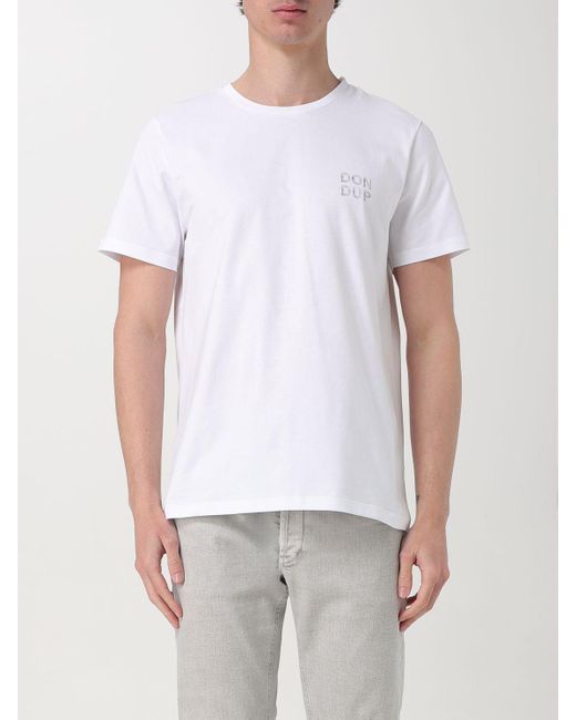 Camiseta Hombre Dondup de hombre de color White
