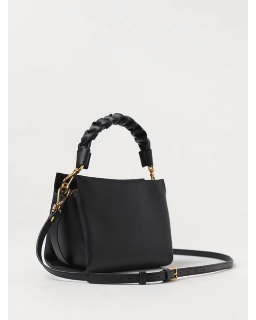 Coccinelle Black Boheme Grained Leather Bag