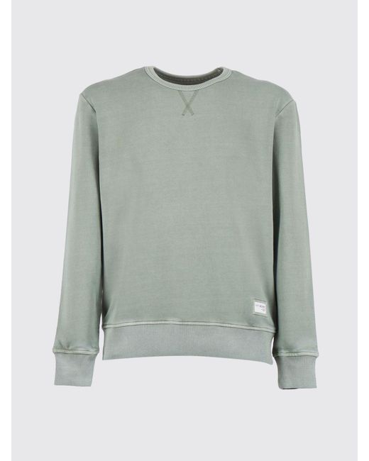 Fay Gray Cotton Crew Neck Sweatshirt for men