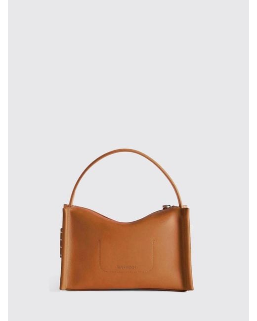 J.W. Anderson Brown Loafer Leather Bag