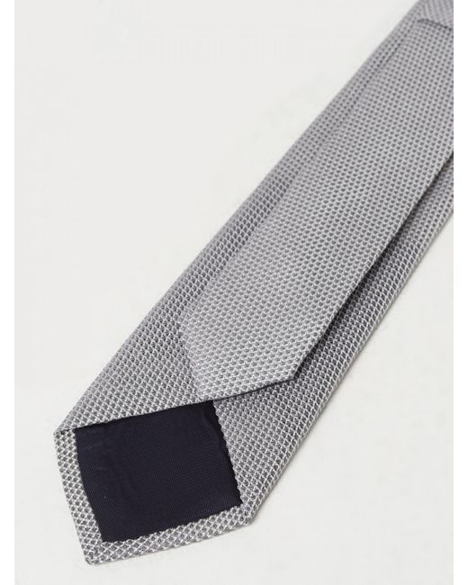 Cravatta in seta di Tagliatore in Gray da Uomo