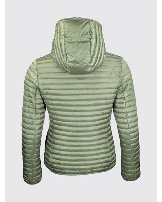 Save The Duck Green Alexa Hooded Nylon Down Jacket