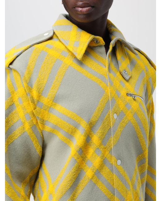 Burberry Yellow Wool Blend Jacket