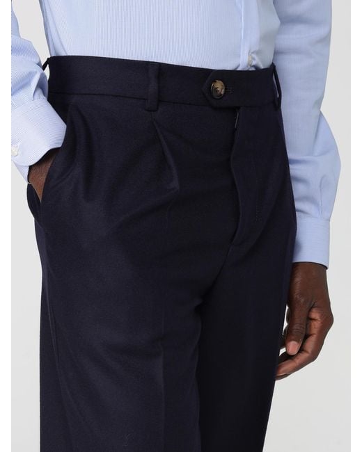 Brunello Cucinelli Blue Trousers for men