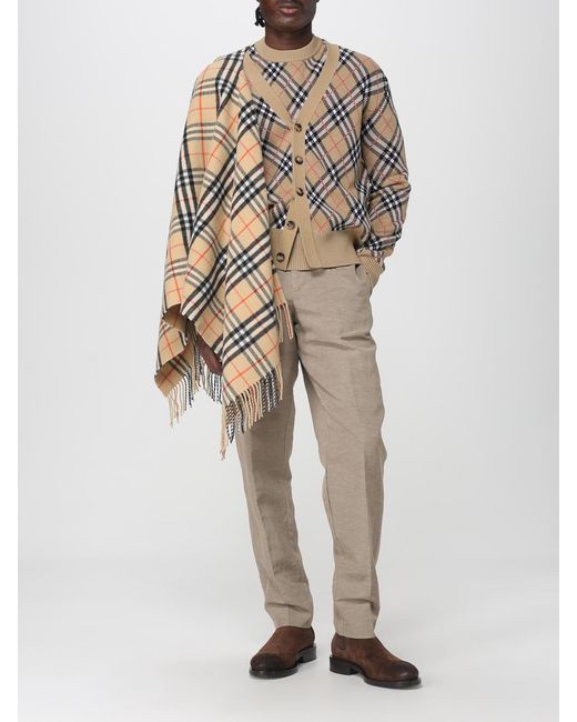 Burberry Natural Knit Argyle Sweater for men