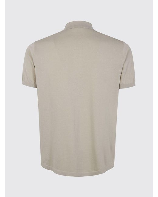 Aspesi Natural Cotton Knit Polo Shirt for men