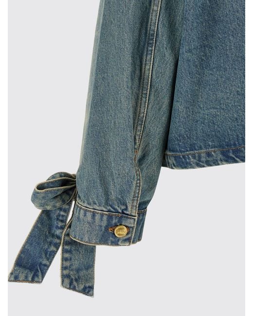 Ganni Blue Denim Jacket
