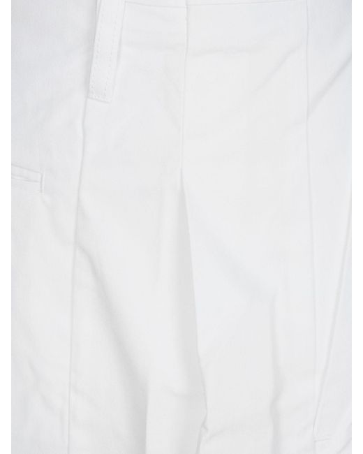 Victoria Beckham White Skirt