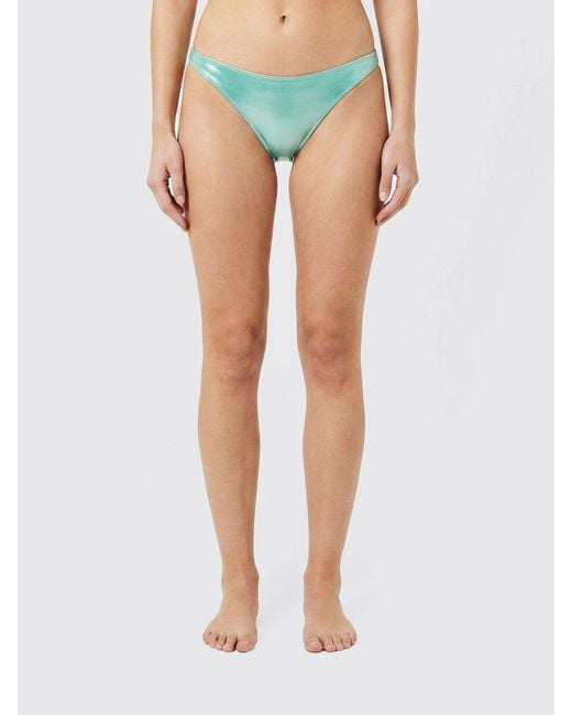 Blumarine Blue Stretch Polyester Bikini Bottom