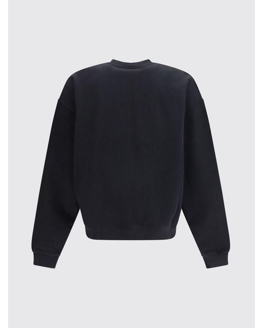 DSquared² Blue Cotton Crewneck Sweatshirt With Logo for men