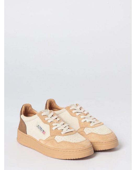 Autry Natural Medalist Low Suede Sneakers for men
