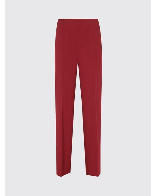 Alberta Ferretti High-Waisted Slim Fit Crêpe Tailored Trousers
