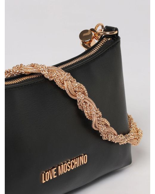 Love Moschino White Faux Leather Bag