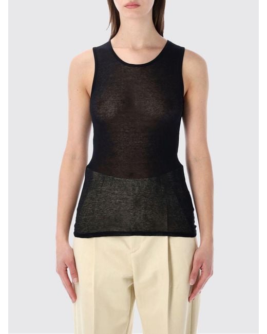 Soeur Black Basic Cotton Tank Top
