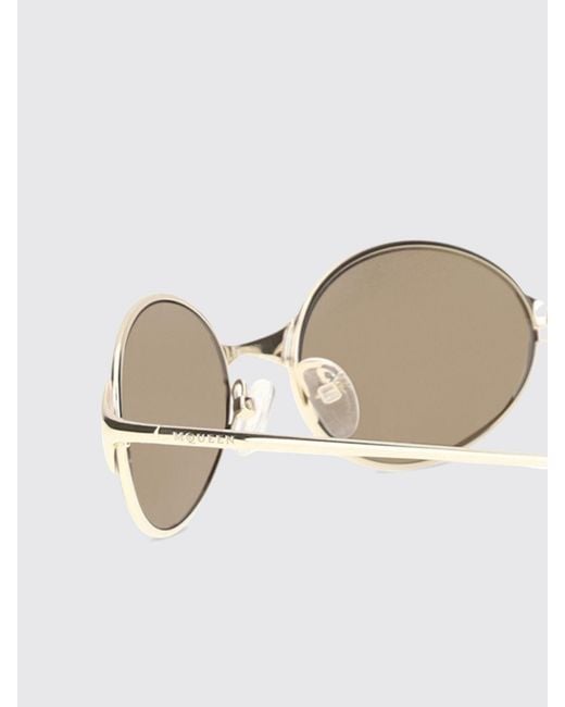 McQueen White Sunglasses