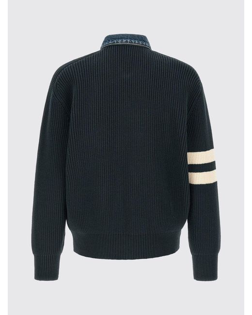 DSquared² Blue Cotton Blend Cardigan for men