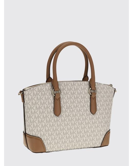 Michael Kors Natural Murphy Medium Signature Logo Handbag