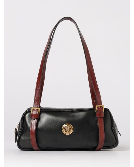 Versace Black Emblème Leather Bag