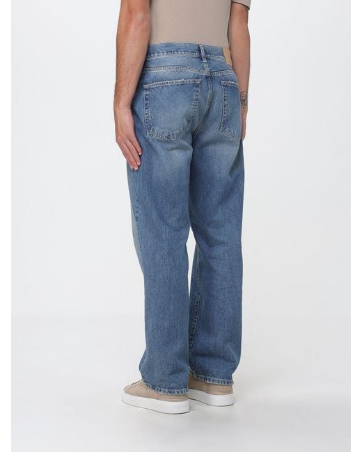 Ballantyne Blue Mid-Rise Straight Fit 5-Pocket Cotton Denim Jeans for men