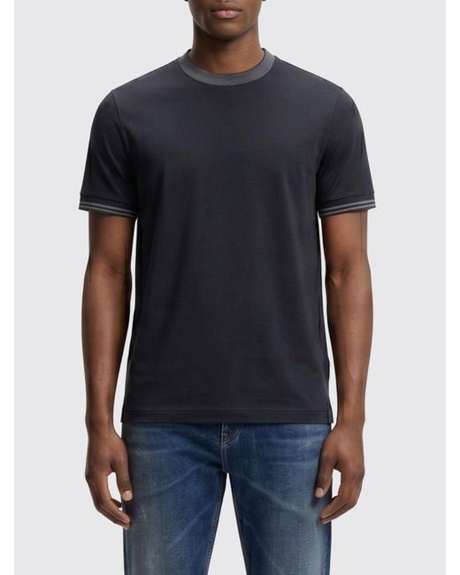 Boss Blue Basic Cotton T-Shirt for men