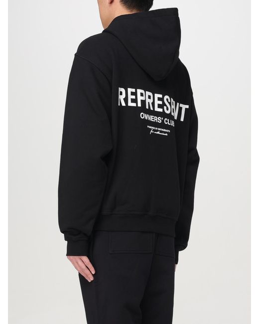 Represent Black Hooded Sweatshirt for men
