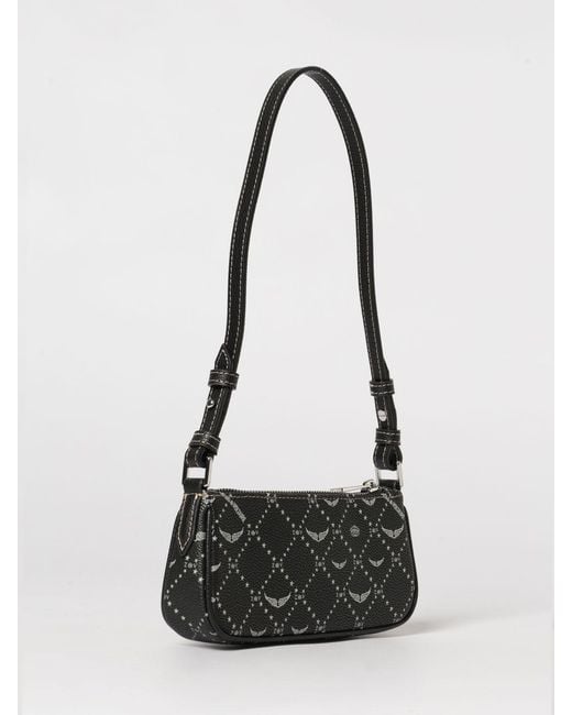 Zadig & Voltaire Black Zadig &Amp Voltaire Z Pocket Grained Faux Leather Bag By