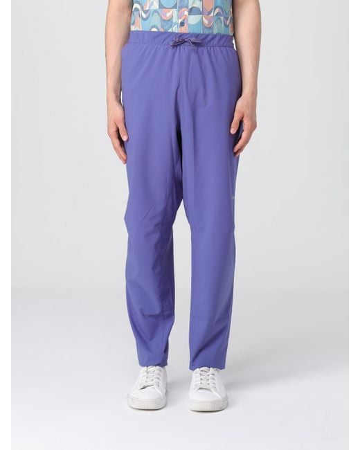 Patagonia Purple Relaxed Fit Trousers With Elasticated Waistband And Drawstring Closure for men
