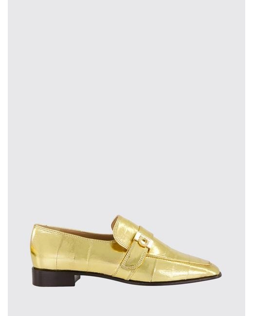 Ferragamo Metallic Hug Laminated Leather Loafers
