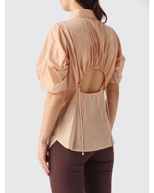 Elisabetta Franchi Natural Cotton Shirt