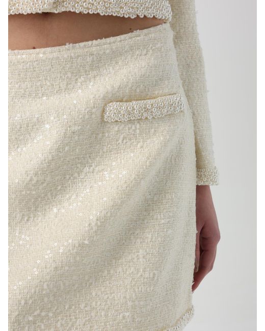 Self-Portrait Natural Skirt